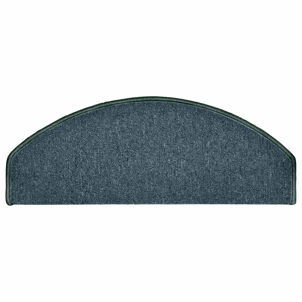 Tappetini per scale 30 pz 65x24x4 cm Verde scuro Semicircolari Grandi 3365757