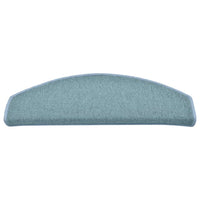 Tappetini per scale 30 pz 65x24x4 cm Blu mare Semicircolari Grandi 3365758
