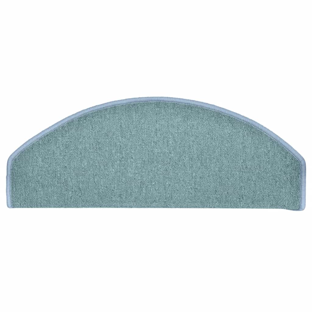 Tappetini per scale 30 pz 65x24x4 cm Blu mare Semicircolari Grandi 3365758
