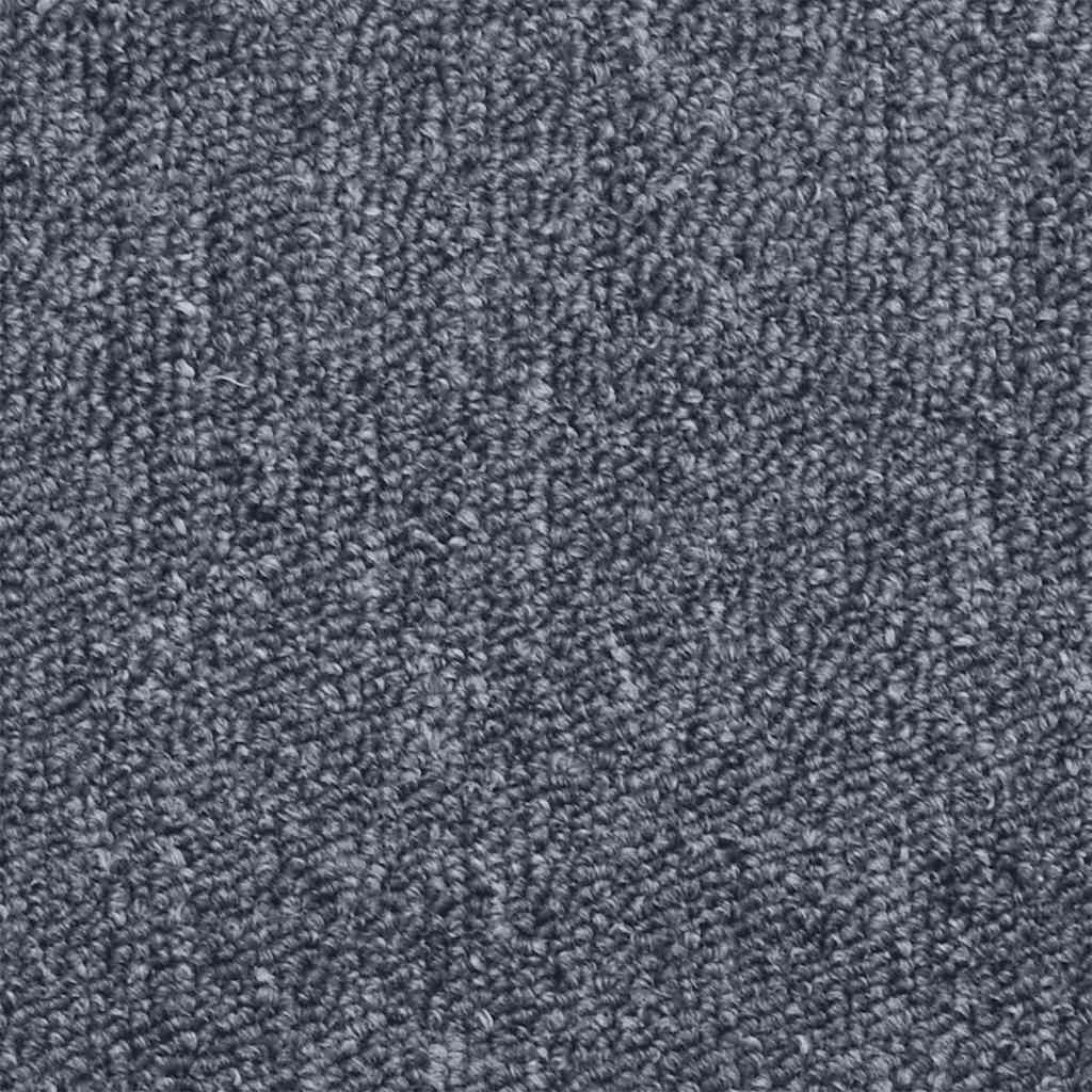 Tappetini per Scale 30 pz Grigio Scuro e Blu 65x24x4 cm