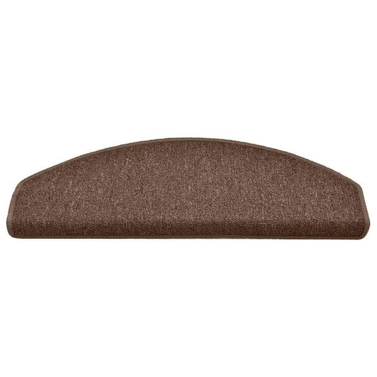 Tappetini per scale 30 pz 65x24x4 cm Marrone Semicircolari Grandi 3365760
