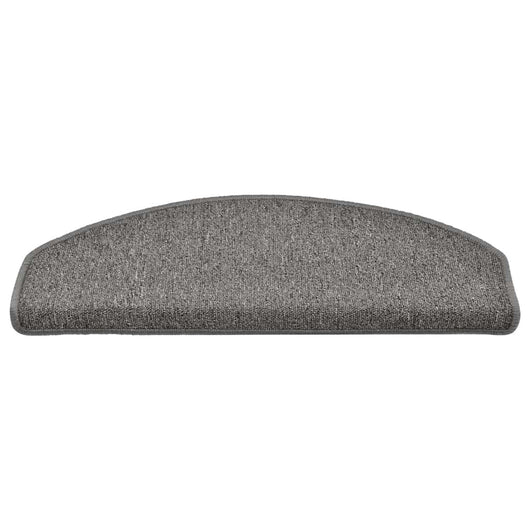 Tappetini per scale 30 pz 65x24x4 cm Grigio scuro Semicircolari Grandi 3365761