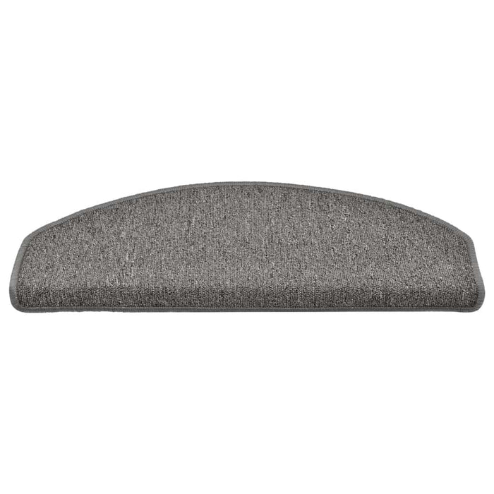 Tappetini per scale 30 pz 65x24x4 cm Grigio scuro Semicircolari Grandi 3365761