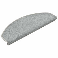 Tappetini per scale 30 pz 65x24x4 cm Grigio chiaro Semicircolari Grandi 3365762