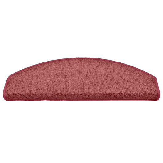 Tappetini per scale 30 pz 65x24x4 cm Bordeaux Semicircolari Grandi 3365763