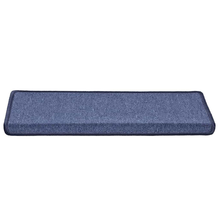 Tappetini per scale 30 pz 65x21x4 cm Blu Bordo rettangolare 3365772