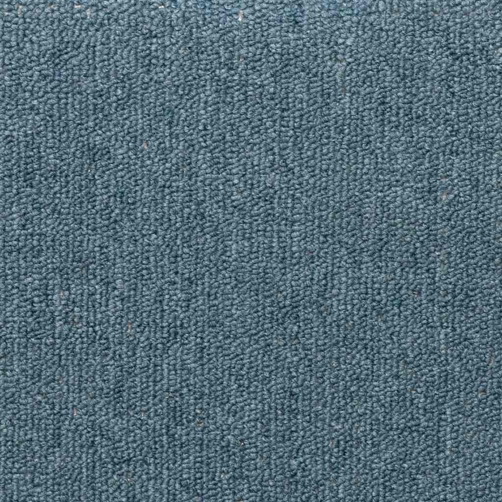 Tappetini per scale 30 pz 65x21x4 cm Blu mare con bordo rettangolare 3365774