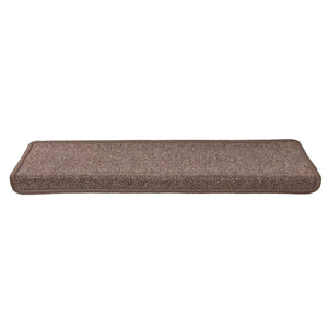 Tappetini per scale 30 pz 65x21x4 cm Marrone Bordo rettangolare 3365776