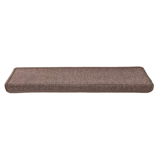 Tappetini per scale 30 pz 65x21x4 cm Marrone Bordo rettangolare 3365776