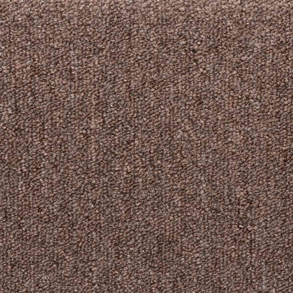 Tappetini per scale 30 pz 65x21x4 cm Marrone Bordo rettangolare 3365776