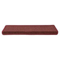Tappetini per scale 30 pz 65x21x4 cm Bordeaux bordo rettangolare 3365779