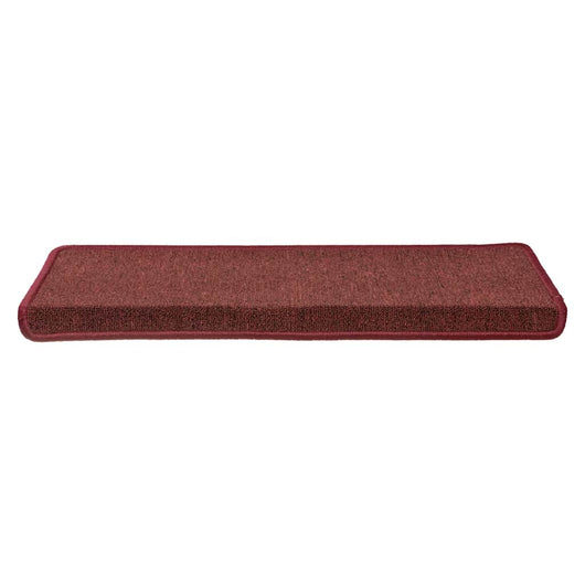 Tappetini per scale 30 pz 65x21x4 cm Bordeaux bordo rettangolare 3365779