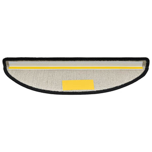 Tappetini per scale 20 pz 56x17x3 cm Antracite Semicircolari 3365781