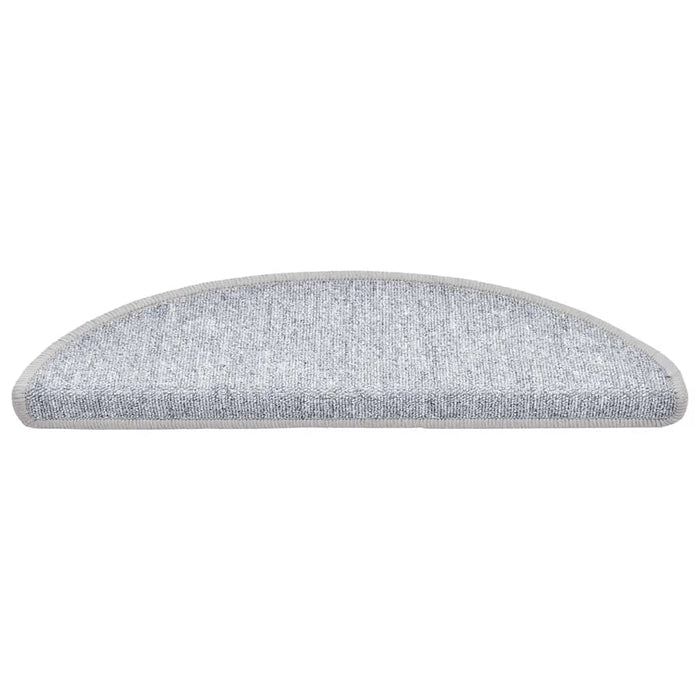 Tappetini per scale 20 pz 56x17x3 cm Grigio chiaro Semicircolari 3365784