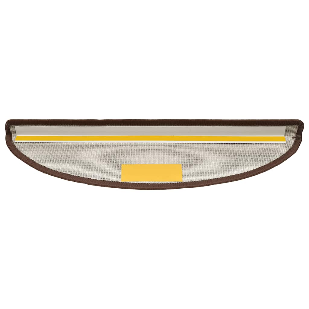 Tappetini per Scale 20 pz Marrone CaffÃ¨ 56x17x3 cm