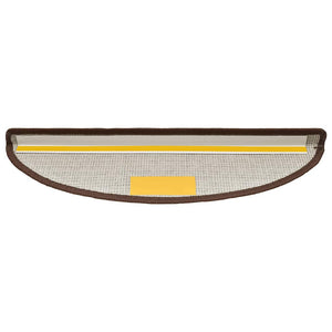 Tappetini per Scale 20 pz Marrone CaffÃ¨ 56x17x3 cm