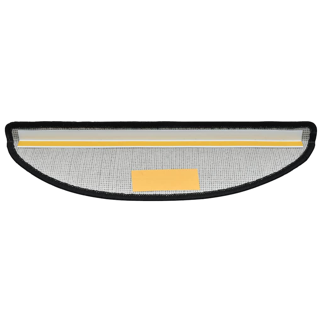 Tappetini per scale 20 pz 65x24x4 cm Grigio scuro Semicircolari Grandi 3365790