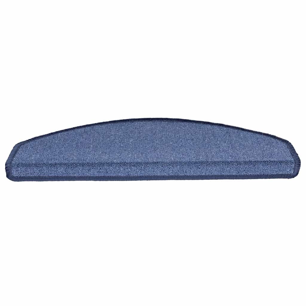 vidaXL Tappetini per scale 20 pz 65x24x4 cm Blu Semicircolari Grandi