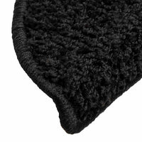 Tappetini per scale 30 pz 56x17x3 cm Nero Semicircolari 3365800