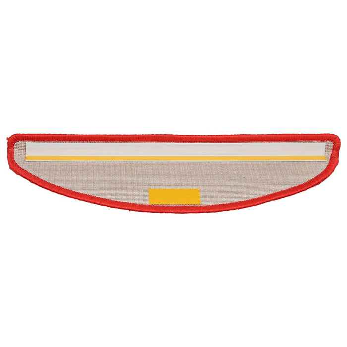 Tappetini per scale 30 pz 56x17x3 cm rossi semicircolari 3365806