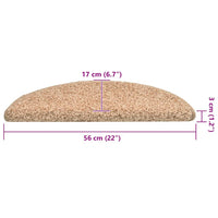 Tappetini per Scale 30 pz Oro 56x17x3 cm