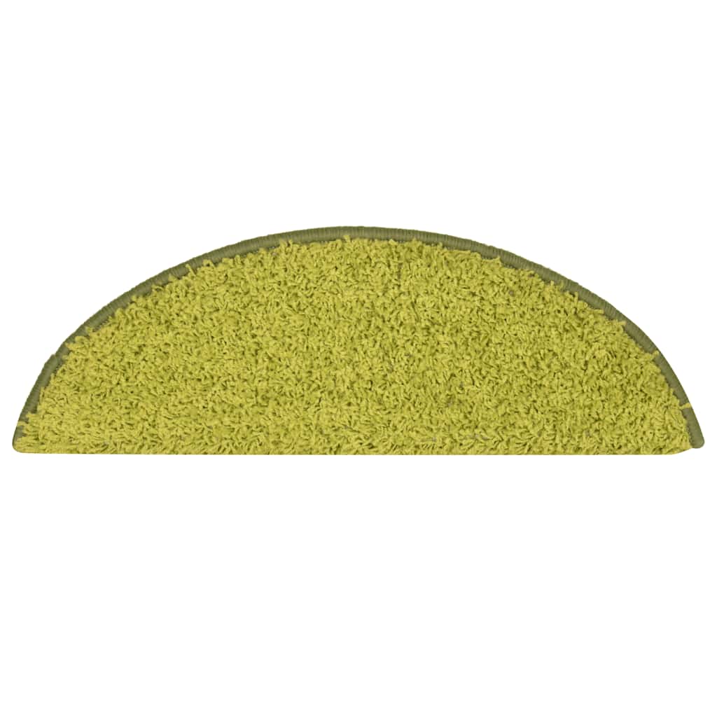 Tappetini per scale 30 pz 56x17x3 cm Verde Semicircolari 3365810