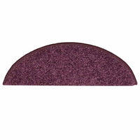 Tappetini per scale 30 pz 56x17x3 cm Viola scuro semicircolari 3365811