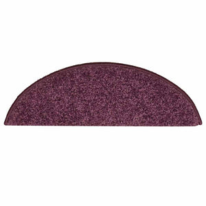 Tappetini per scale 30 pz 56x17x3 cm Viola scuro semicircolari 3365811