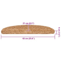 Tappetini per Scale 30 pz Beige 65x21x4 cm