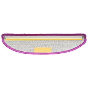 Tappetini per scale 30 pz 65x21x4 cm Viola Semicircolari Grandi 3365817