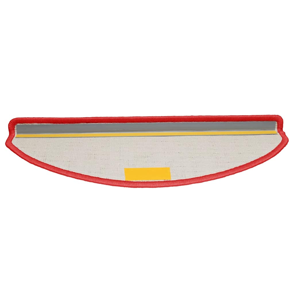 Tappetini per scale 30 pz 65x21x4 cm rossi semicircolari grandi 3365819