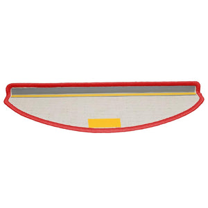 Tappetini per scale 30 pz 65x21x4 cm rossi semicircolari grandi 3365819