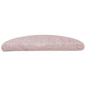 Tappetini per scale 30 pz 65x21x4 cm Rosa chiaro Semicircolari Grandi 3365820