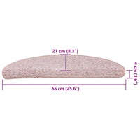 Tappetini per Scale 30 pz Rosa Chiaro 65x21x4 cm