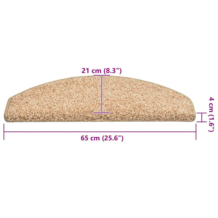Tappetini per Scale 30 pz Oro 65x21x4 cm