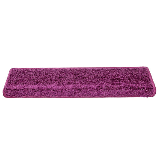 Tappetini per scale 30 pz 65x21x4 cm Viola Bordo rettangolare 3365830