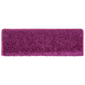 Tappetini per scale 30 pz 65x21x4 cm Viola Bordo rettangolare 3365830