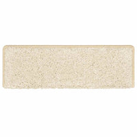 Tappetini per scale 30 pz 65x21x4 cm bianchi con bordo rettangolare 3365831