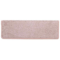 Tappetini per scale 30 pz 65x21x4 cm Bianco e Rosa Bordo rettangolare 3365833