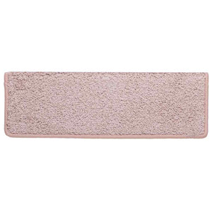 Tappetini per scale 30 pz 65x21x4 cm Bianco e Rosa Bordo rettangolare 3365833