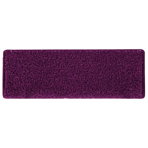 vidaXL Tappetini per scale 30 pz 65x21x4 cm Rosa Bordo rettangolare