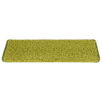 Tappetini per scale 30 pz 65x21x4 cm Verde Bordo rettangolare 3365836