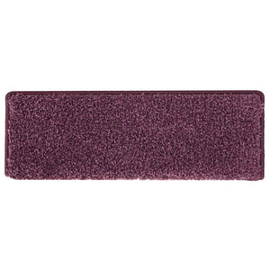 Tappetini per scale 30 pz 65x21x4 cm Viola scuro con bordo rettangolare 3365837
