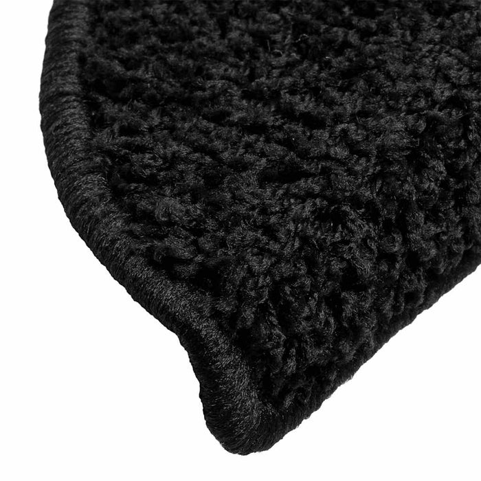 Tappetini per scale 20 pz 56x17x3 cm Nero Semicircolari 3365838