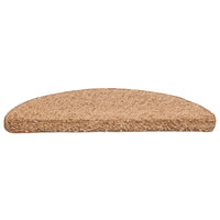 Tappetini per scale 20 pz 56x17x3 cm Beige Semicircolari 3365839