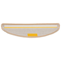 Tappetini per scale 20 pz 56x17x3 cm Crema Semicircolari 3365841