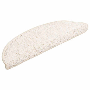 Tappetini per scale 20 pz 56x17x3 cm Bianco Semicircolari 3365843