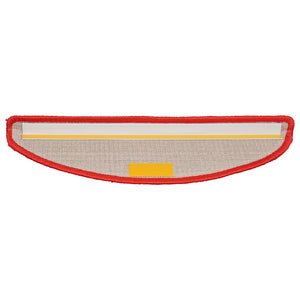 Tappetini per scale 20 pz 56x17x3 cm rossi semicircolari 3365844