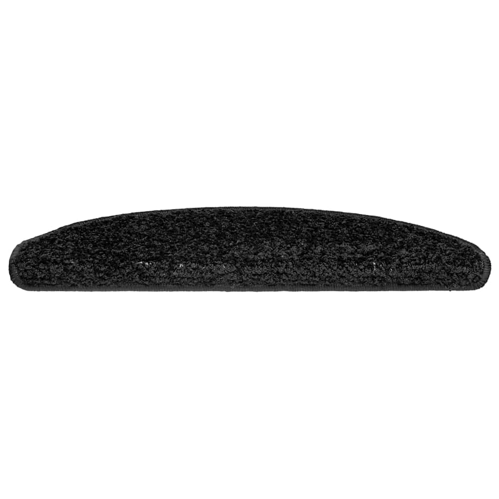 Tappetini per scale 20 pz 65x21x4 cm Nero Semicircolari Grandi 3365846