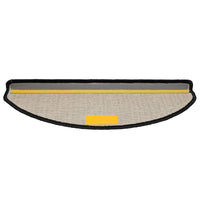 Tappetini per scale 20 pz 65x21x4 cm Nero Semicircolari Grandi 3365846